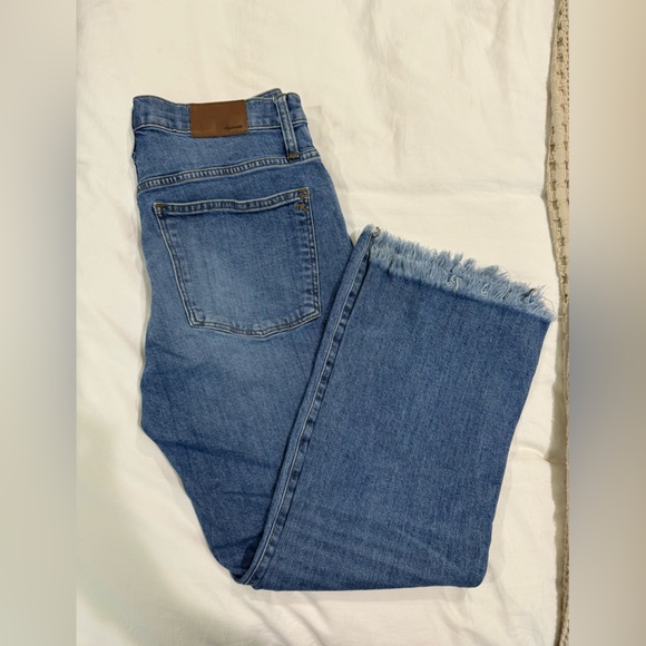 Madwell Cali Demi-Boot Jeans in Comfort Stretch Raw Hem Size 30 - Picture 14 of 16